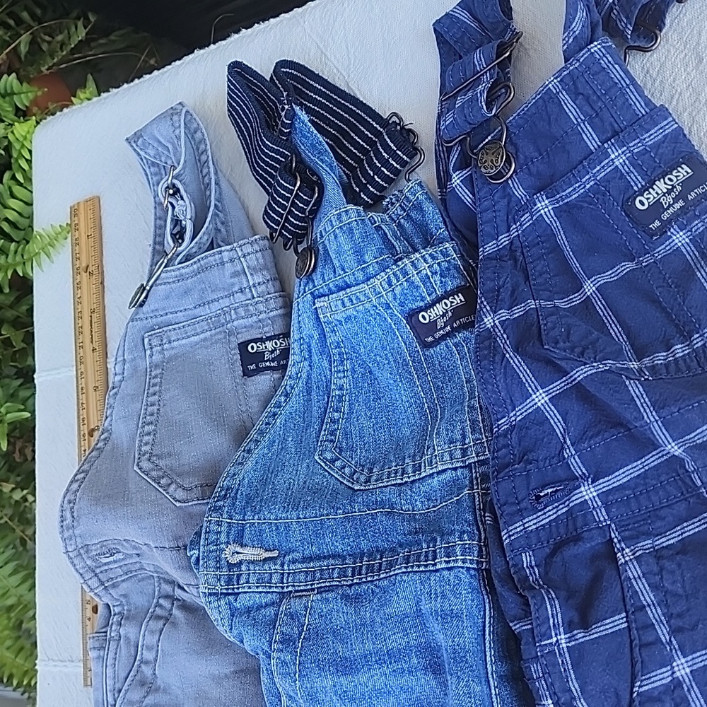 OshKosh B'gosh Short Overall Bundle 3 Pairs Size 3t